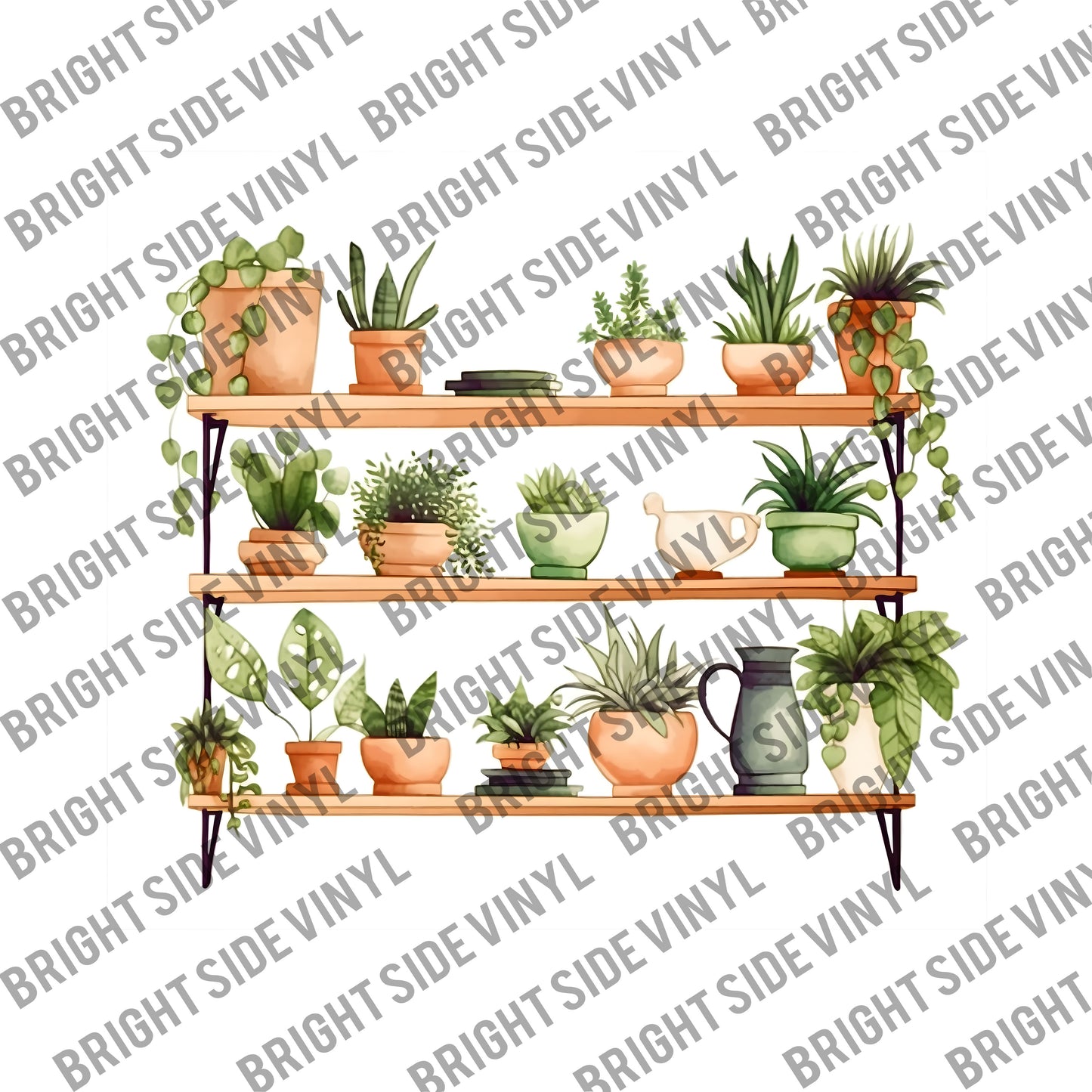 Watercolor Plants Tumbler Wrap