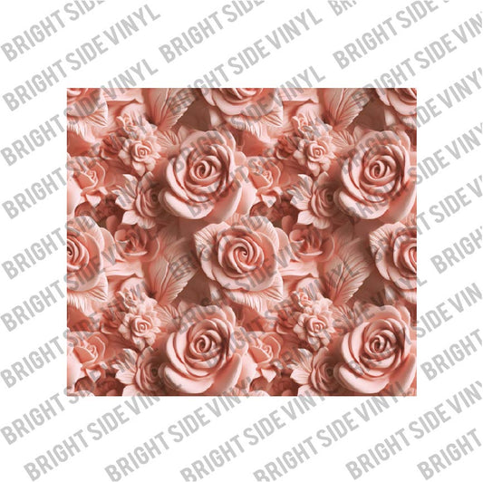 3D Flowers 4 Tumbler Wrap