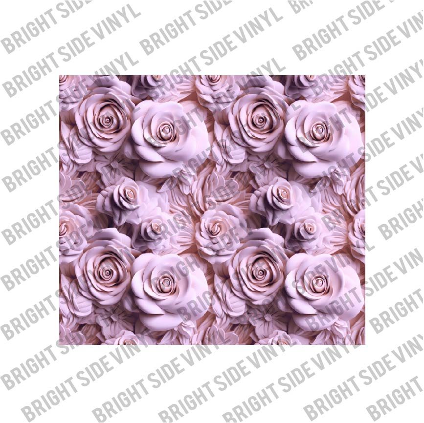 Light Pink Flowers Tumbler Wrap