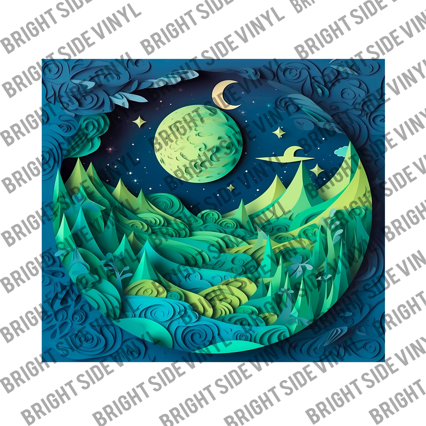 3D Space #3 Tumbler Wrap