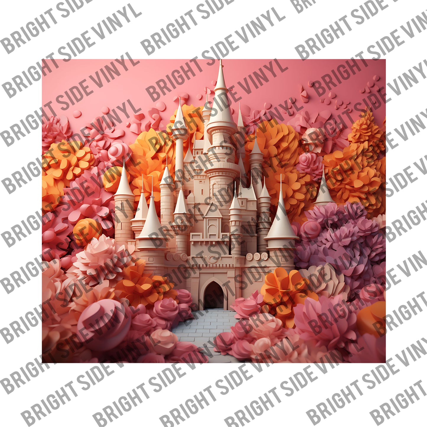 3D Castle #3 Tumbler Wrap