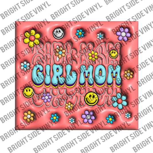 3D Girl Mom Tumbler Wrap