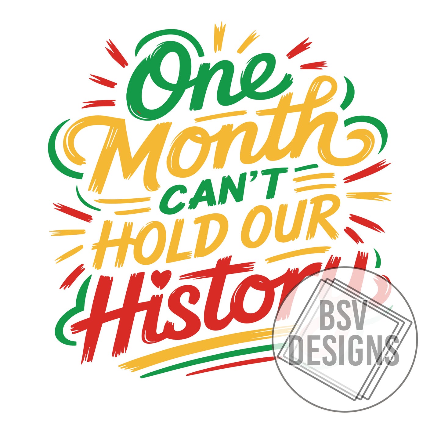 One Month can’t hold our history