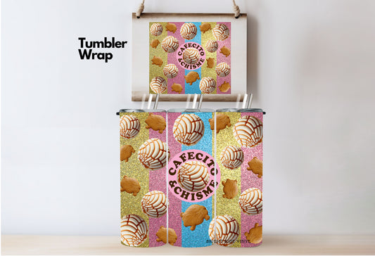 Cafecito Sparkle Tumbler Wrap
