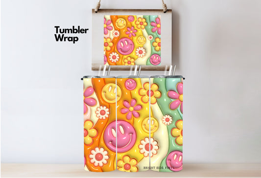 3D Groovy Tumbler Wrap