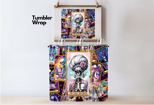 The Cool Grandma Card Tumbler Wrap