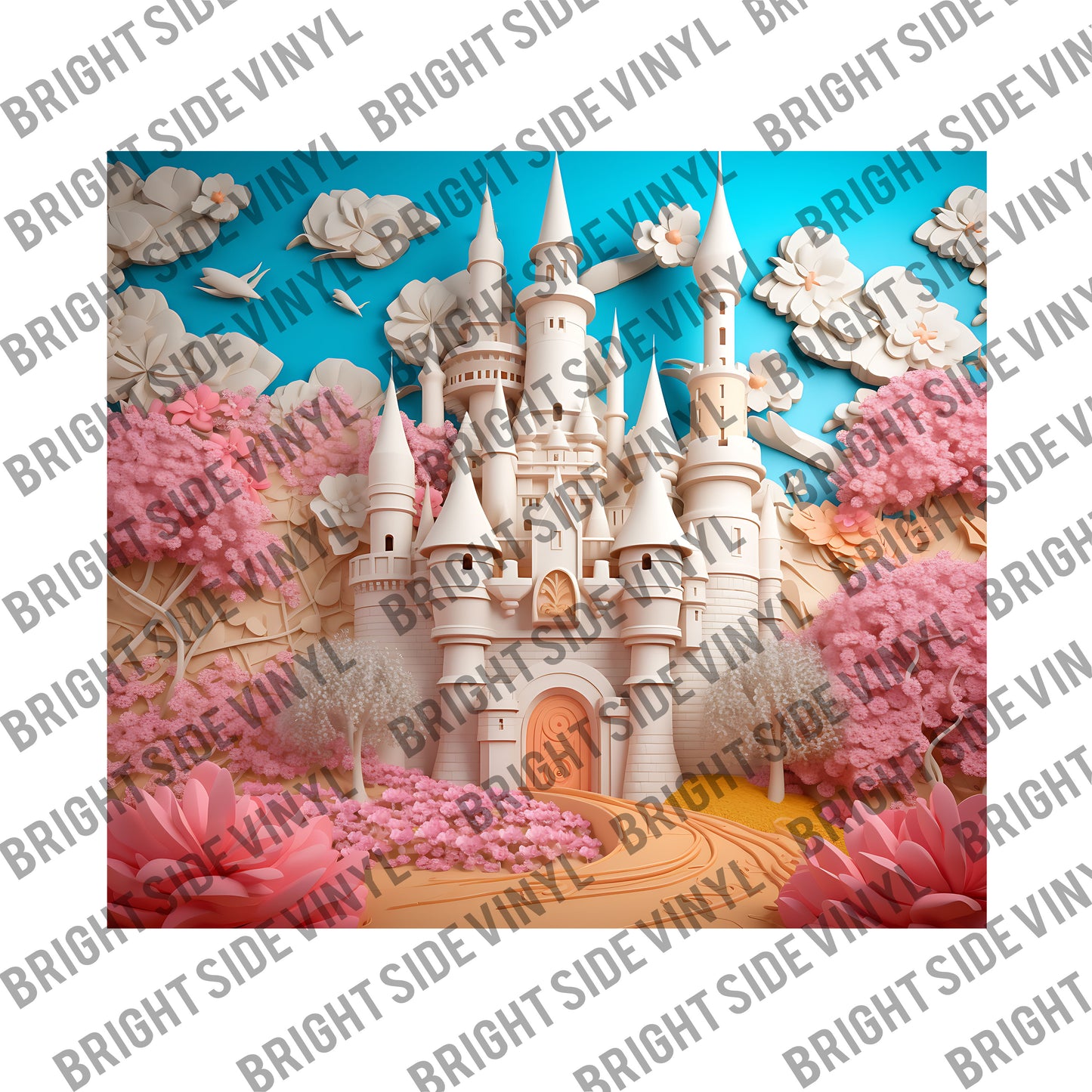 3D Castle #4 Tumbler Wrap