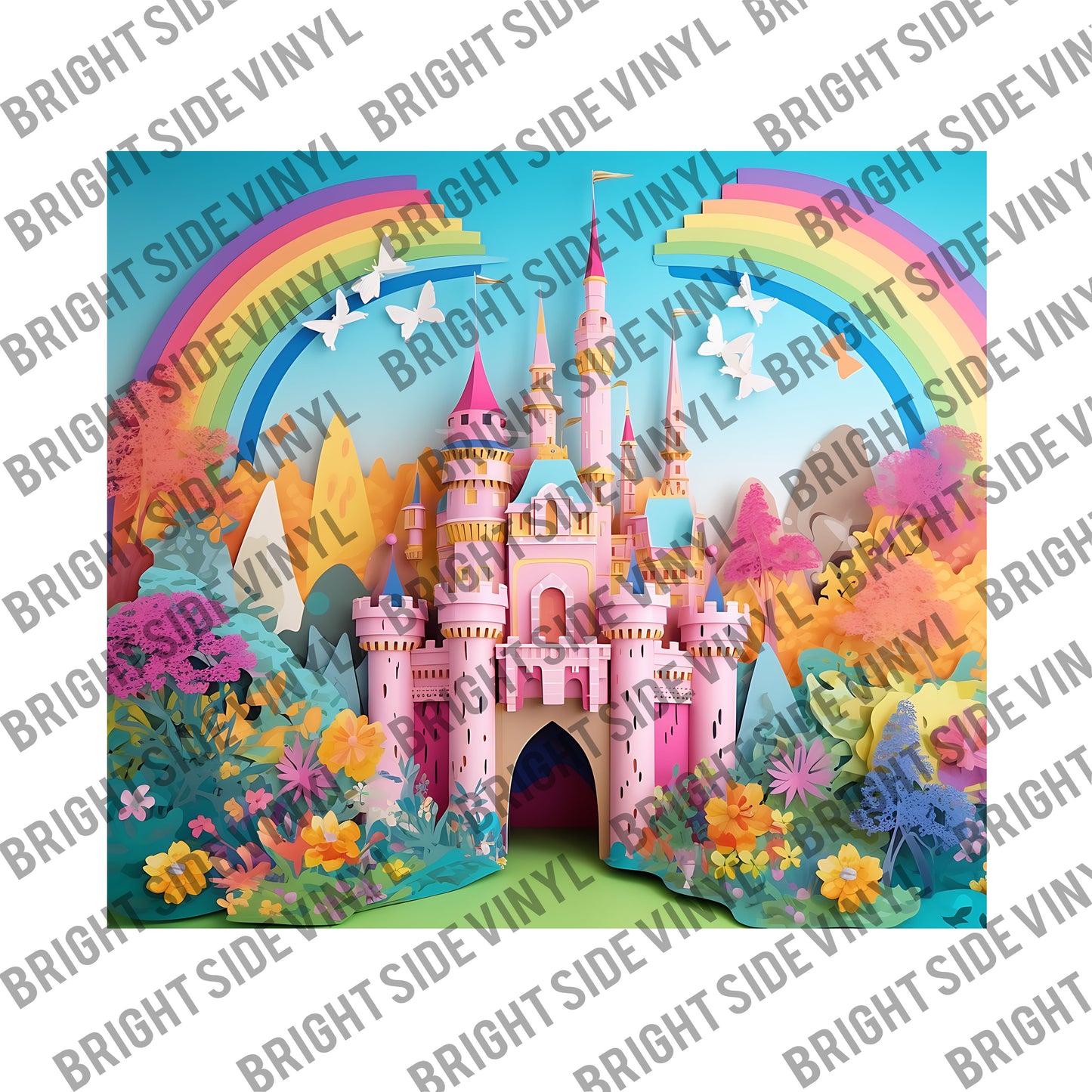 3D Castle #7 Tumbler Wrap