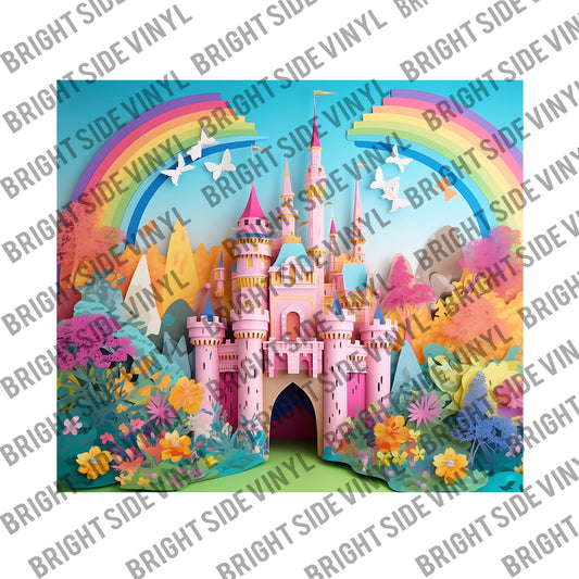 3D Castle #7 Tumbler Wrap