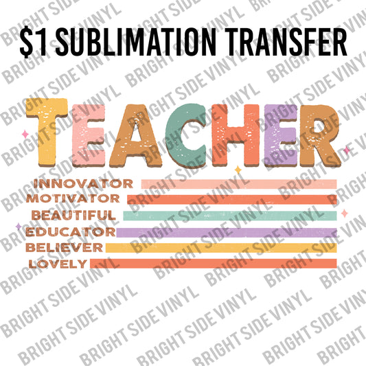 Teacher Traits Live Sale