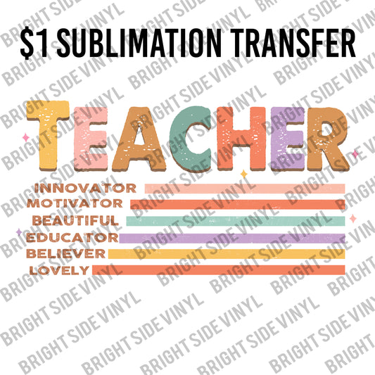 Teacher Traits Live Sale