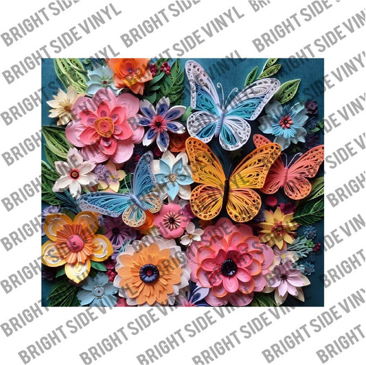 3D Butterfly Tumbler Wrap 1