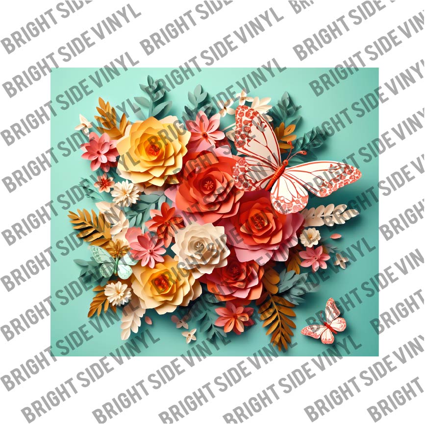 3D Butterfly Tumbler Wrap 10