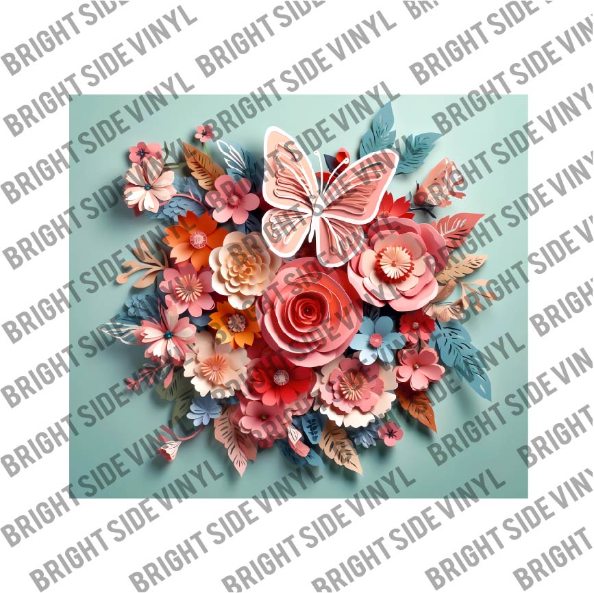 3D Butterfly Tumbler Wrap 4