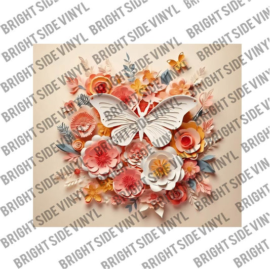 3D Butterfly Tumbler Wrap 7