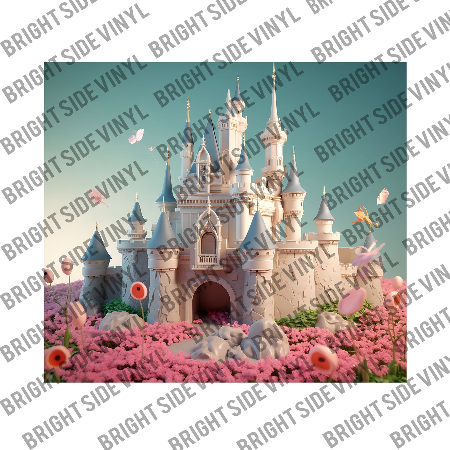 3D Castle #2 Tumbler Wrap