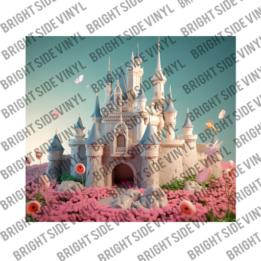 3D Castle #2 Tumbler Wrap
