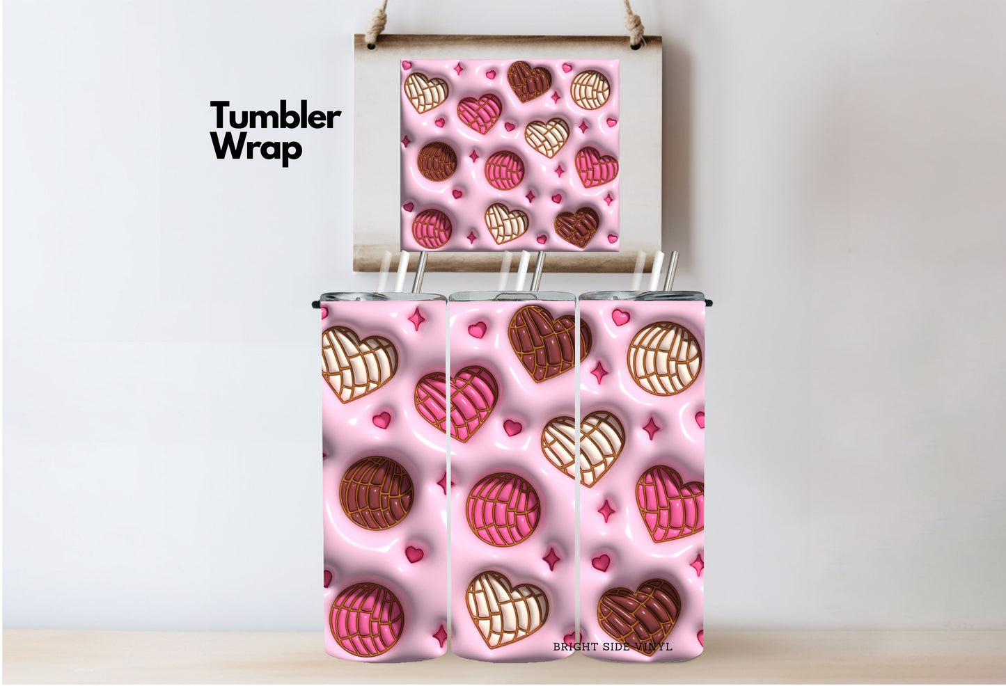 3D Conchas Tumbler Wrap