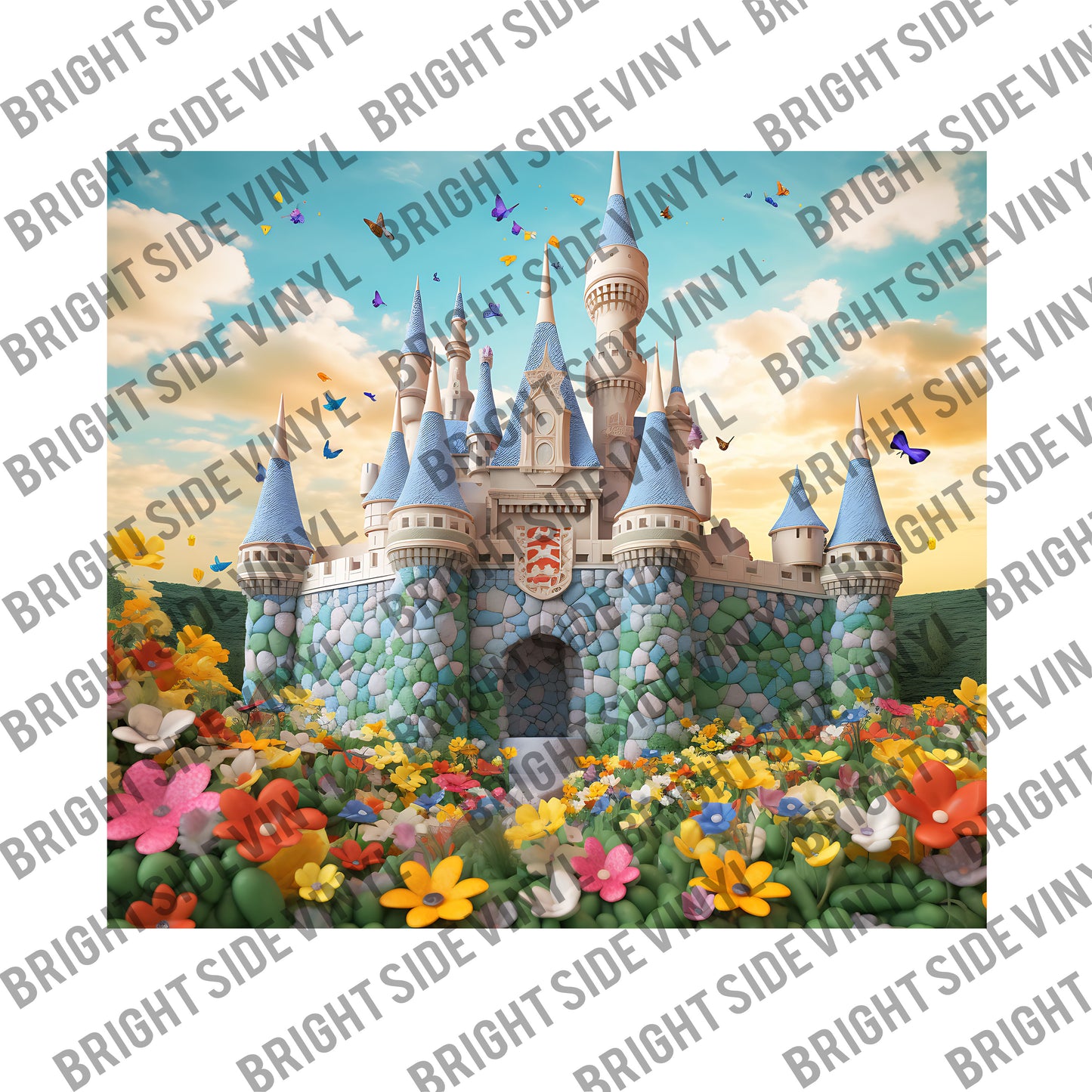 3D Castle #5 Tumbler Wrap