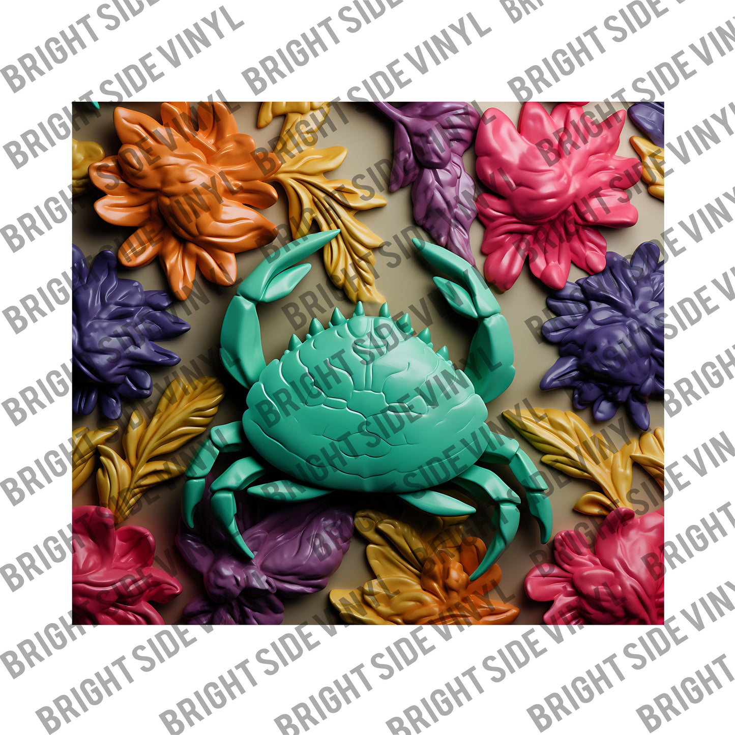 3D Crab Tumbler Wrap