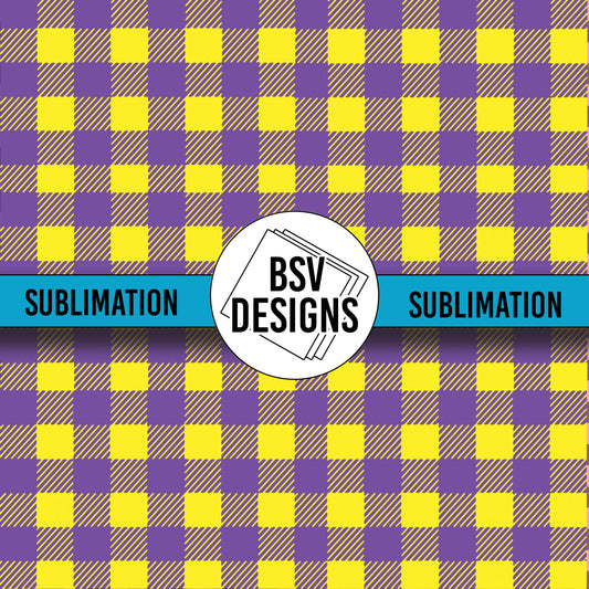 LSU Plaid Sublimation Sheet