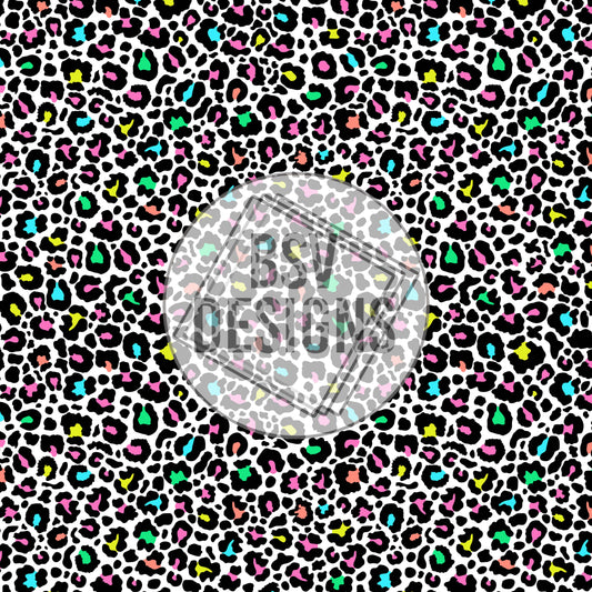 Neon Leopard Sublimation Sheet