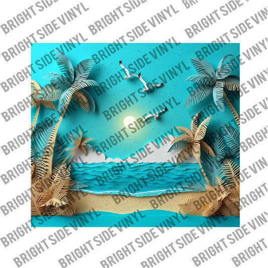 3D Summer Vibes Tumbler Wrap 10