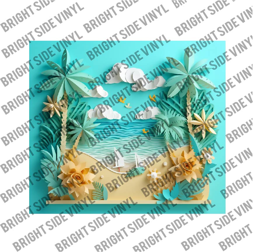 3D Summer Vibes Tumbler Wrap 11