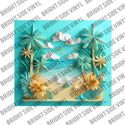 3D Summer Vibes Tumbler Wrap 11