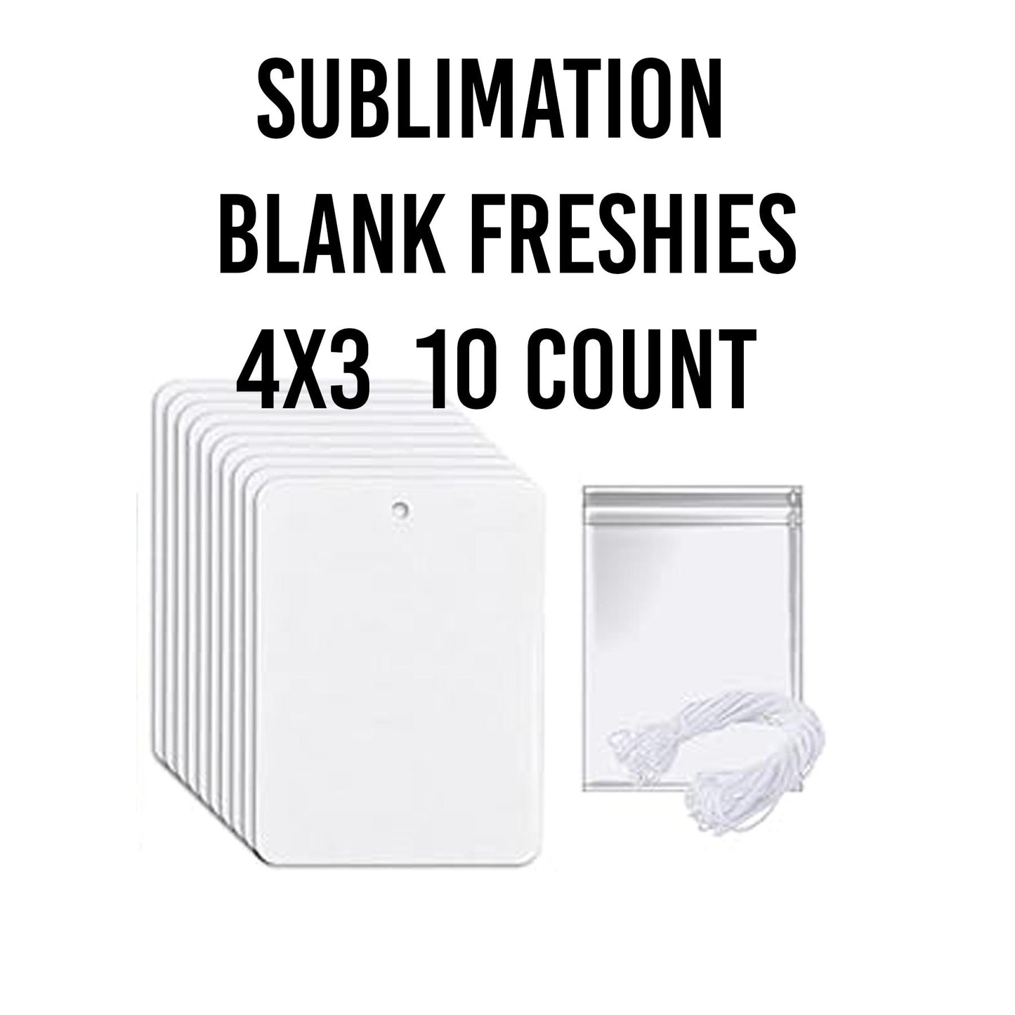 Double Sided Sublimation Felt Air Freshners