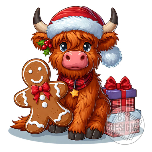 Gingerbread Highland Cow