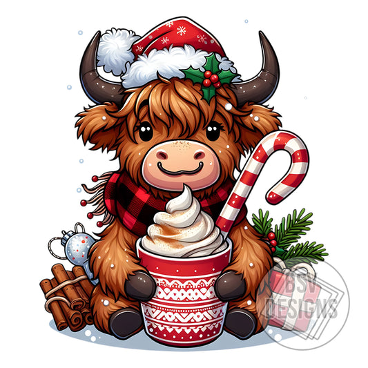 Hot Chocolate Highland Cow