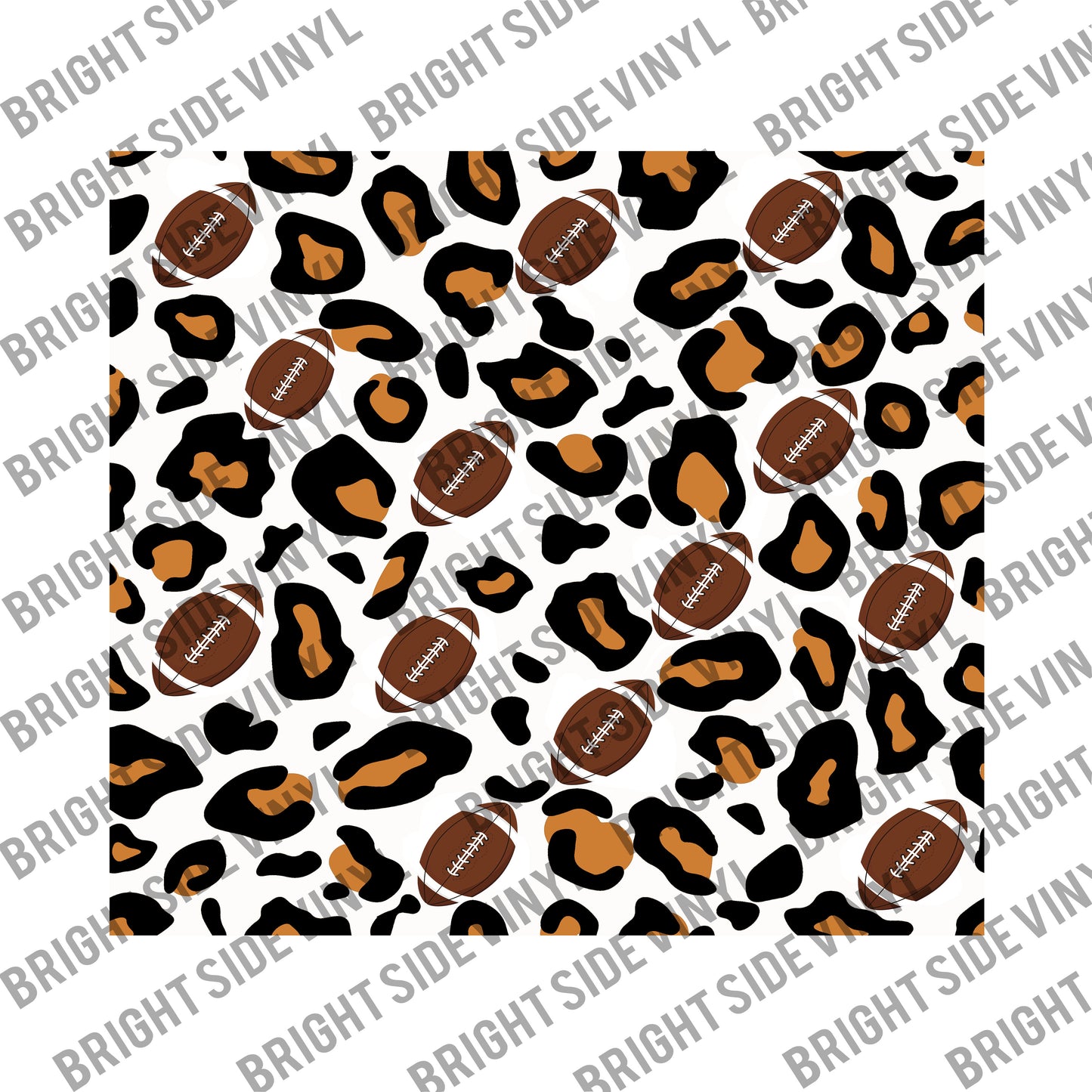 Leopard Football Tumbler Wrap
