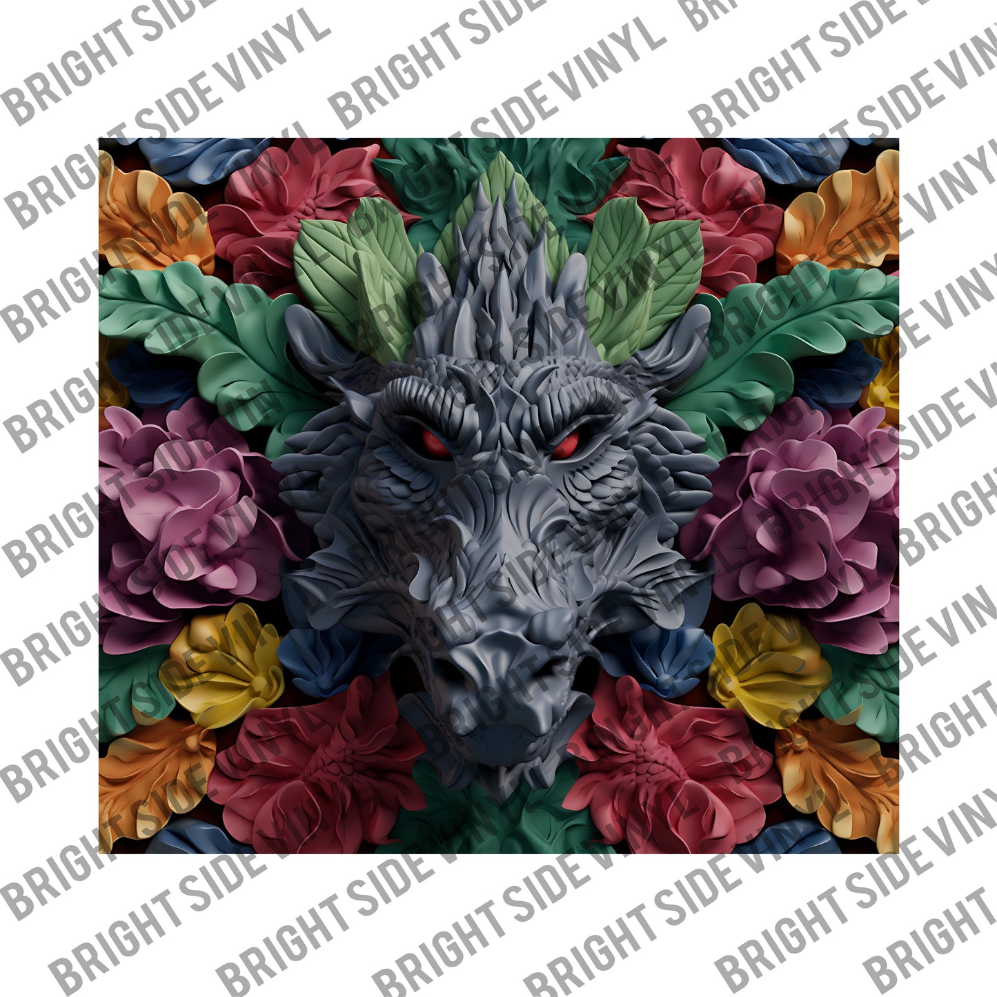 3D Dragon #1 Tumbler Wrap