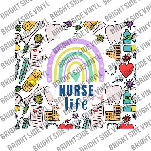 Nurse Life Tumbler Wrap