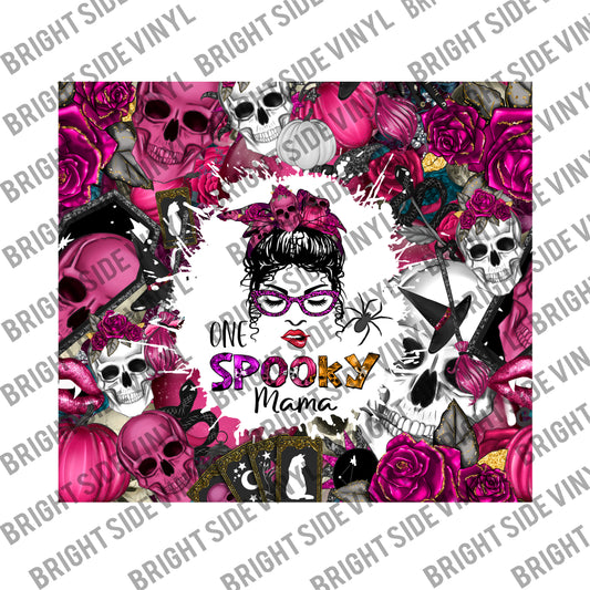 One Spooky Mama Tumbler Wrap