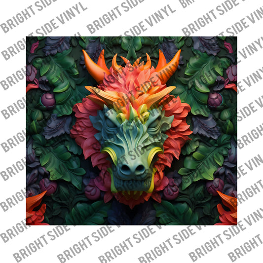 3D Dragon #7 Tumbler Wrap