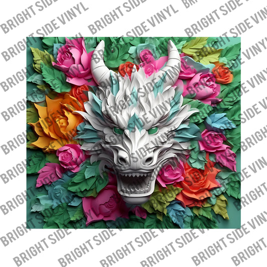 3D Dragon #8 Tumbler Wrap