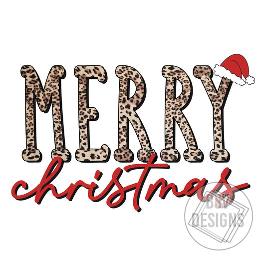 Leopard Merry Christmas
