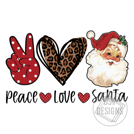 Peace Love Santa