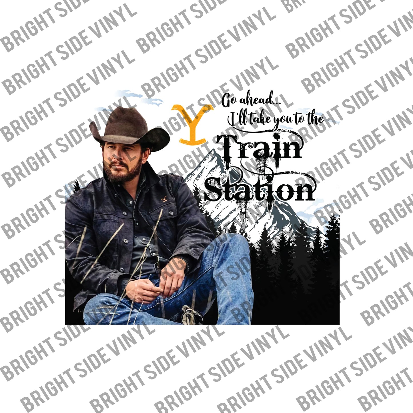 Train Station Tumbler Wrap