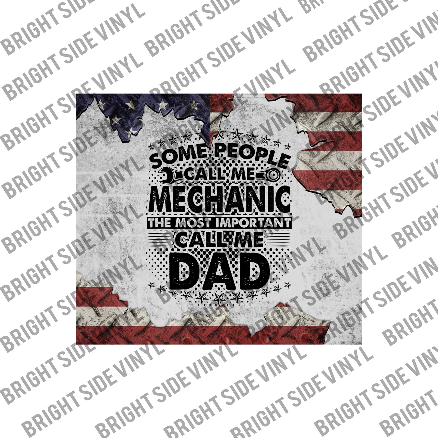 Call Me Dad Mechanic Tumbler Wrap