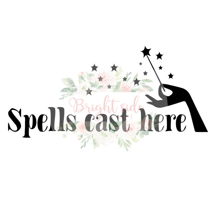 Spells Cast Here SVG File