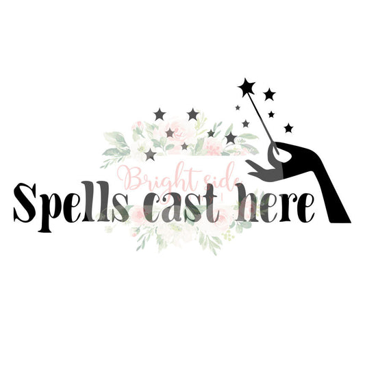 Spells Cast Here SVG File