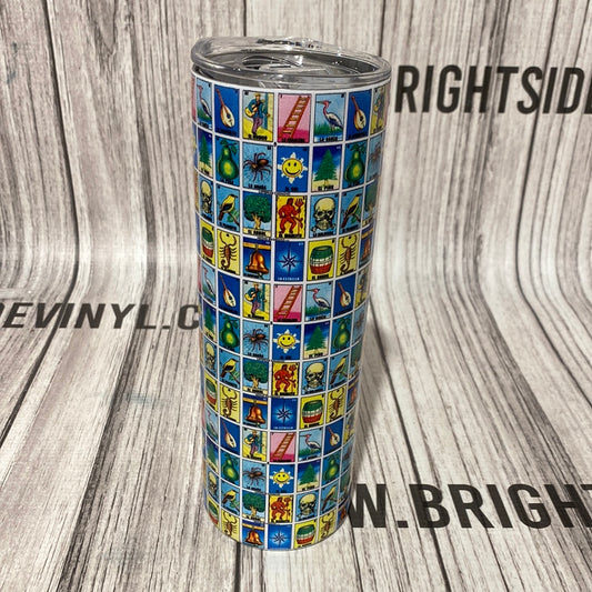 Loteria Sublimation Tumbler