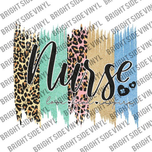 Nurse Love Heal Inspire (Sublimation Transfer)