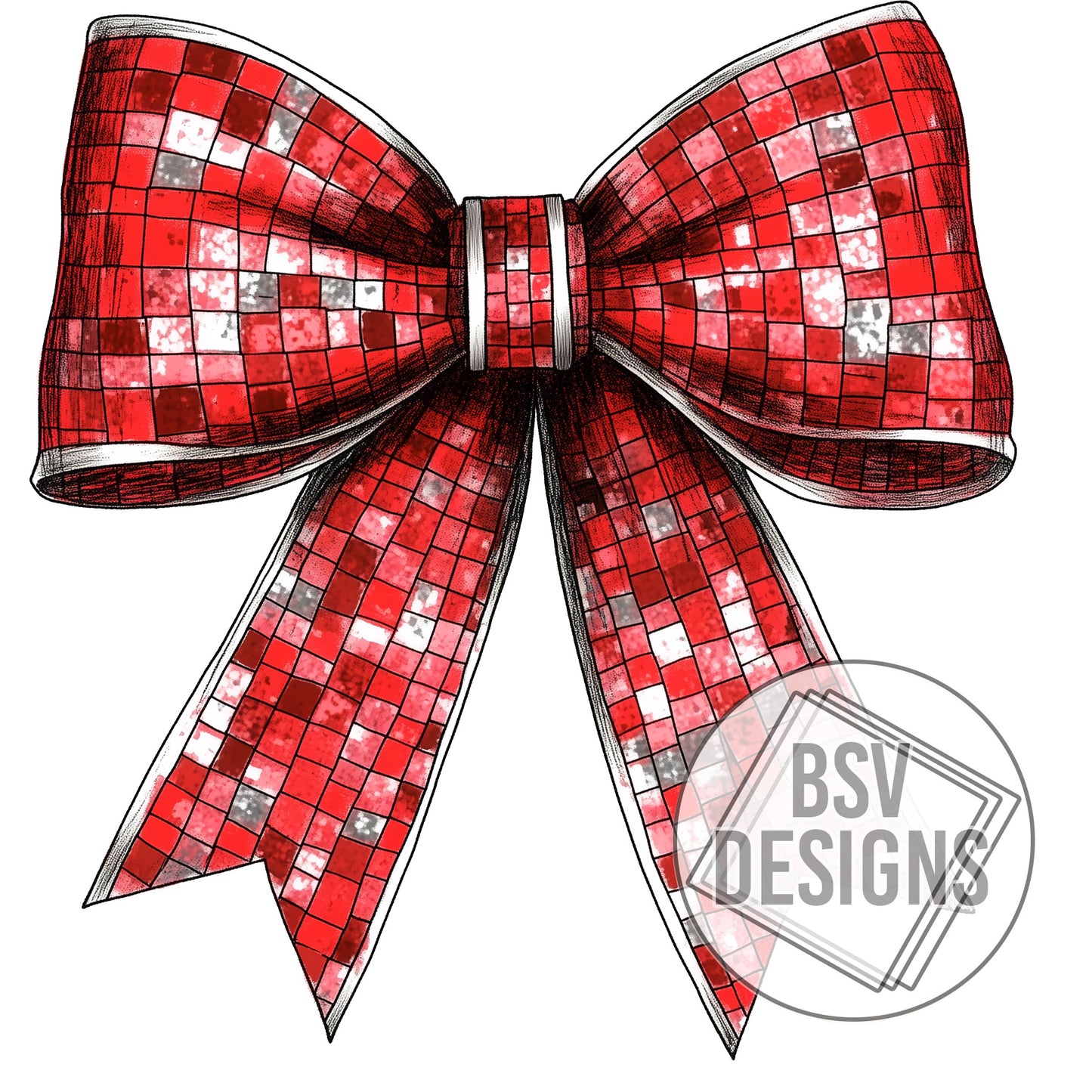 Red Sequence Bow Coquette