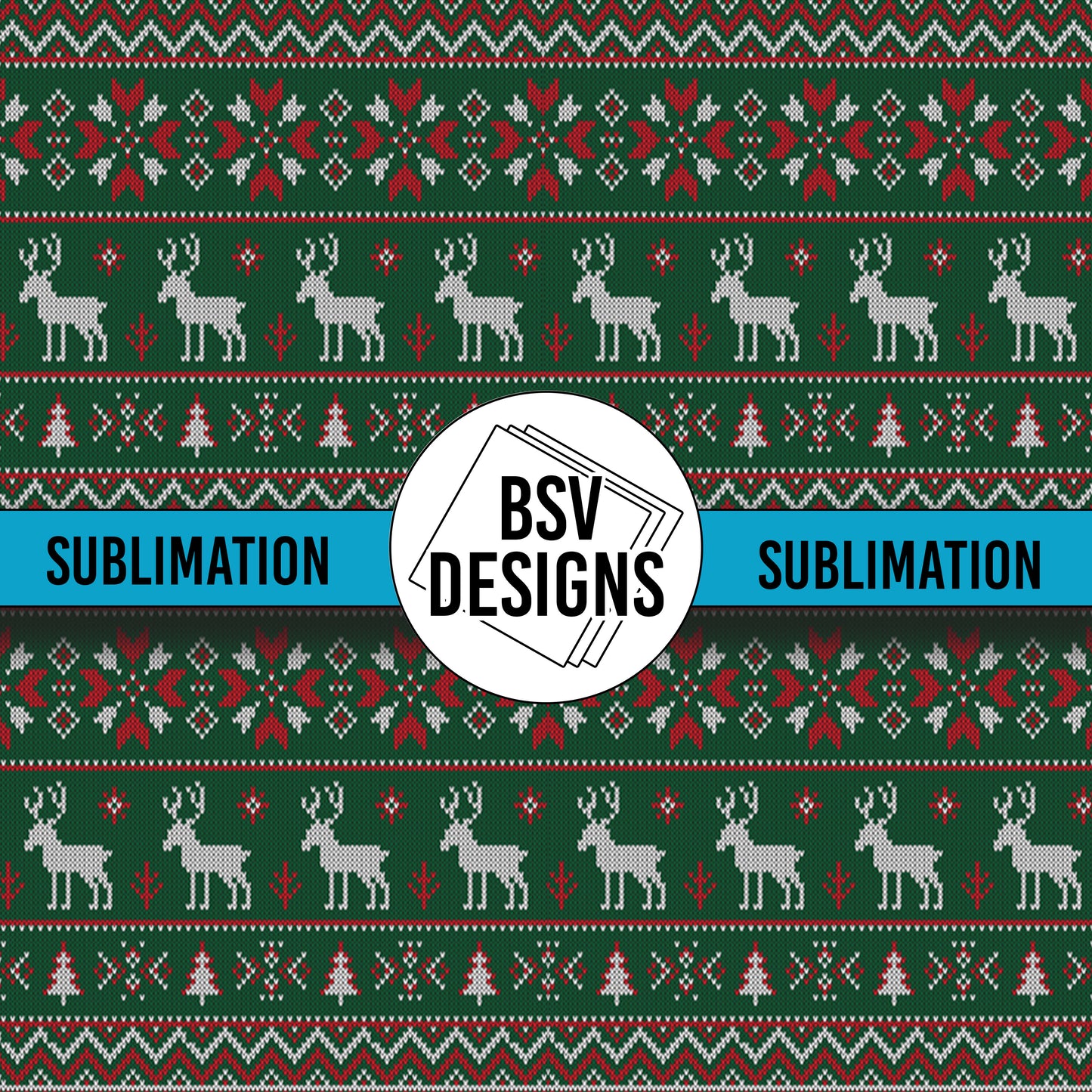 Deer Christmas Sublimation Sheet