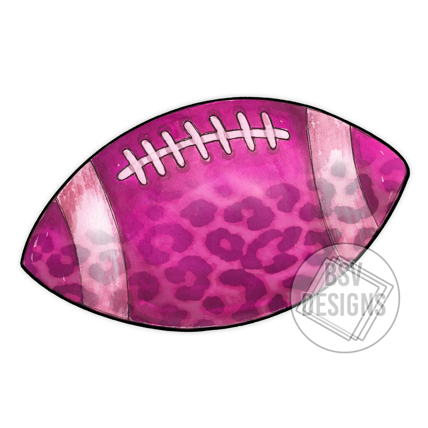 Pink Leopard Football Live Sale