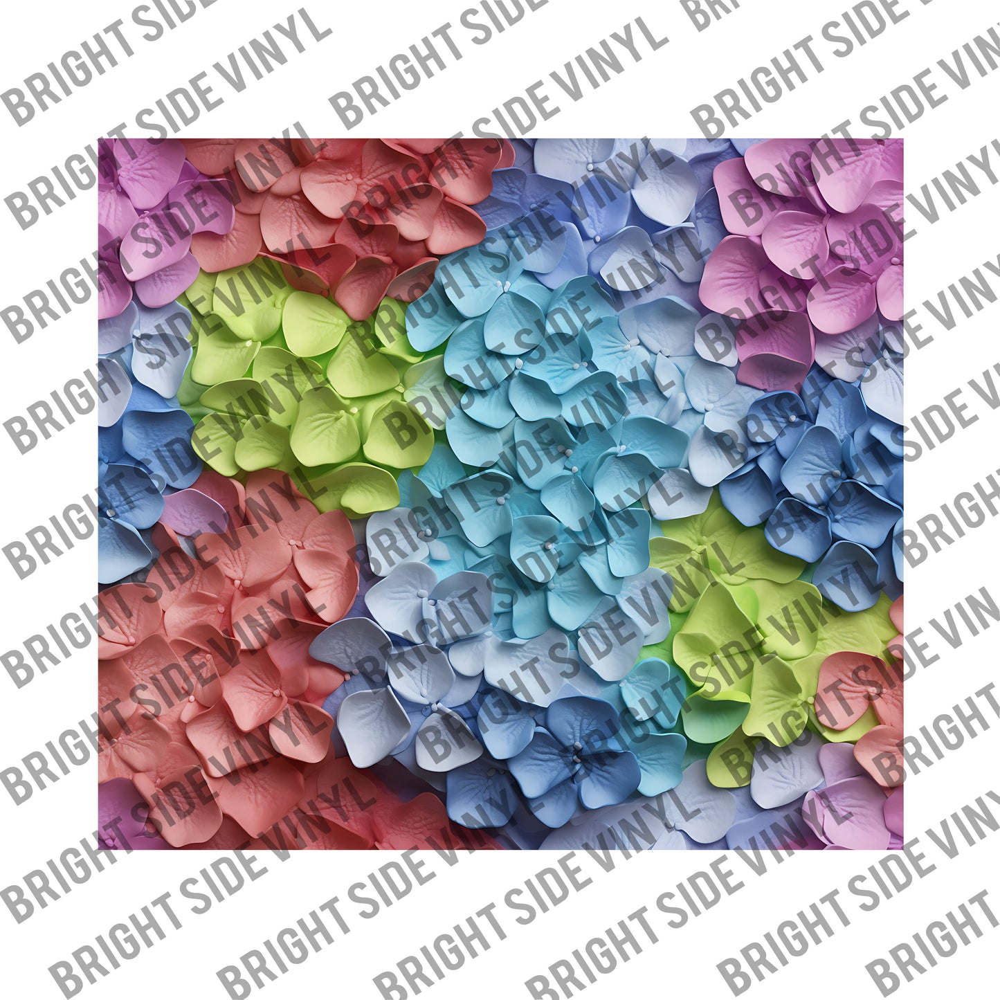 3D Colorful Flowers #4 Tumbler Wrap